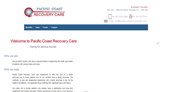 Desktop Screenshot of pacificcoastrecoverycare.com