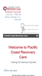 Mobile Screenshot of pacificcoastrecoverycare.com