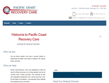 Tablet Screenshot of pacificcoastrecoverycare.com